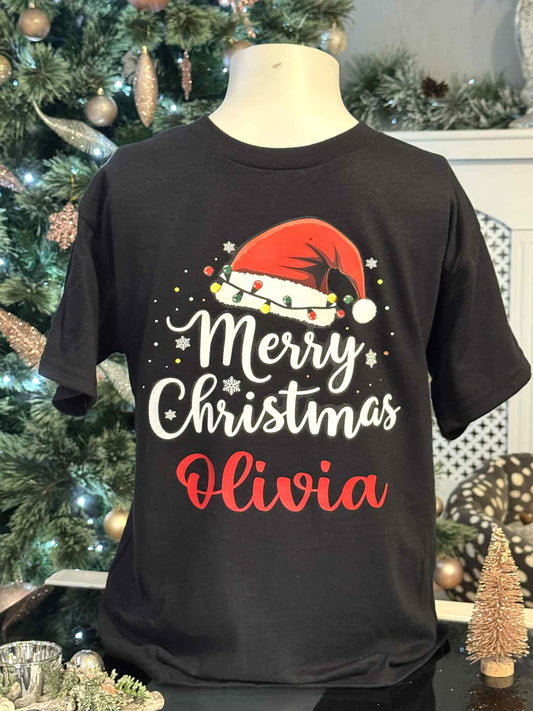🎅Christmas Personalised Kids/Adult Family T-Shirts 🎄Merry Christmas