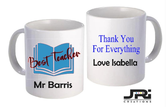 Printed Mug Teacher Thank You For Everything Book 1