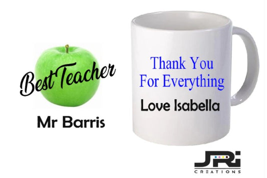 Printed Mug Teacher Thank You For Everything Apple