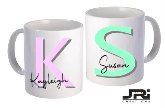 Printed Mug Initial & Letter