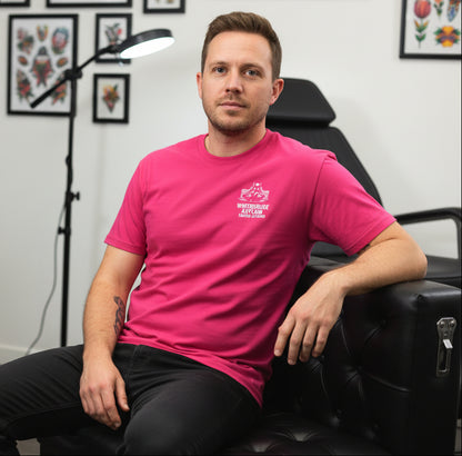 Official Whitehouse Asylum Tattoos Merchandise T-Shirt Summer Edition ( Pink )