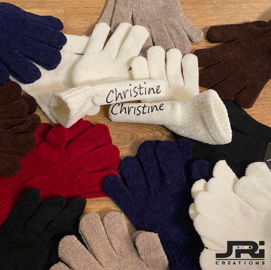 Personalised Name Gloves Ladies