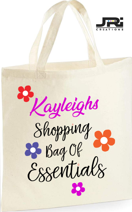 Personalised Tote Shopping Essentials