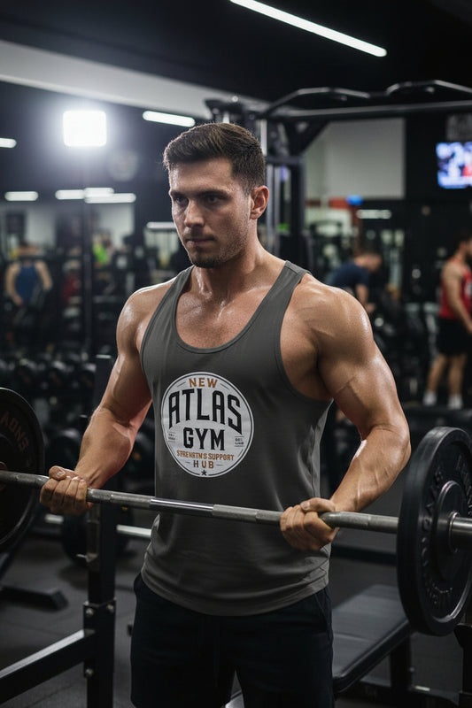 Adult Cool Gym Tank Top Breathable Vest ( Charcoal )🏋️‍♂️