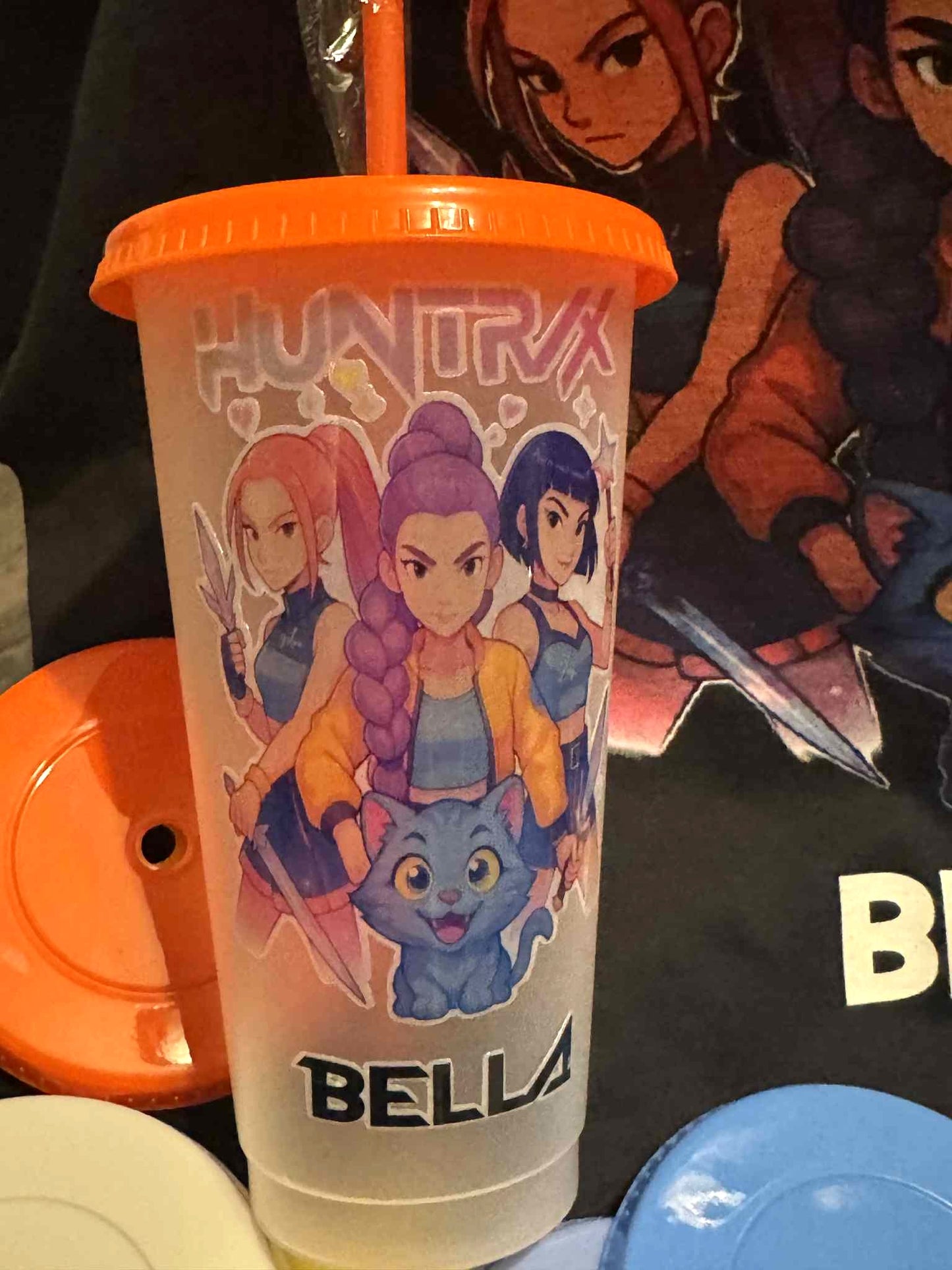 Huntrix KPOP DEMON HUNTERS T-Shirt & Matching Cold Cup ⭐Offer!