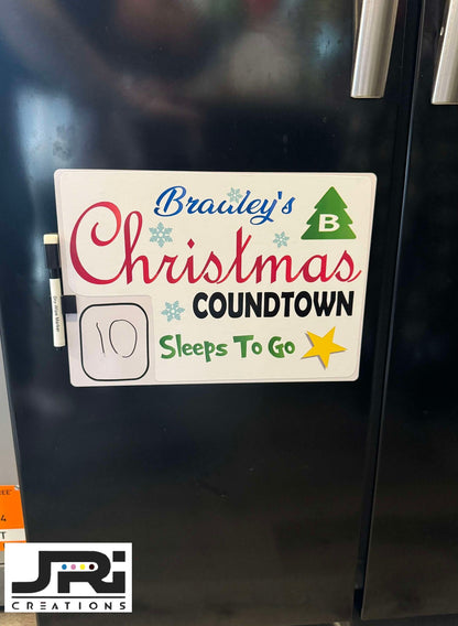Christmas Countdown A4 Whiteboard & Pen