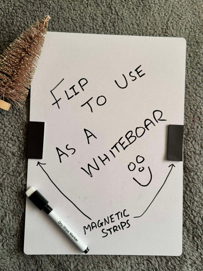 Christmas Eve Santa Treat Board A4 Whiteboard