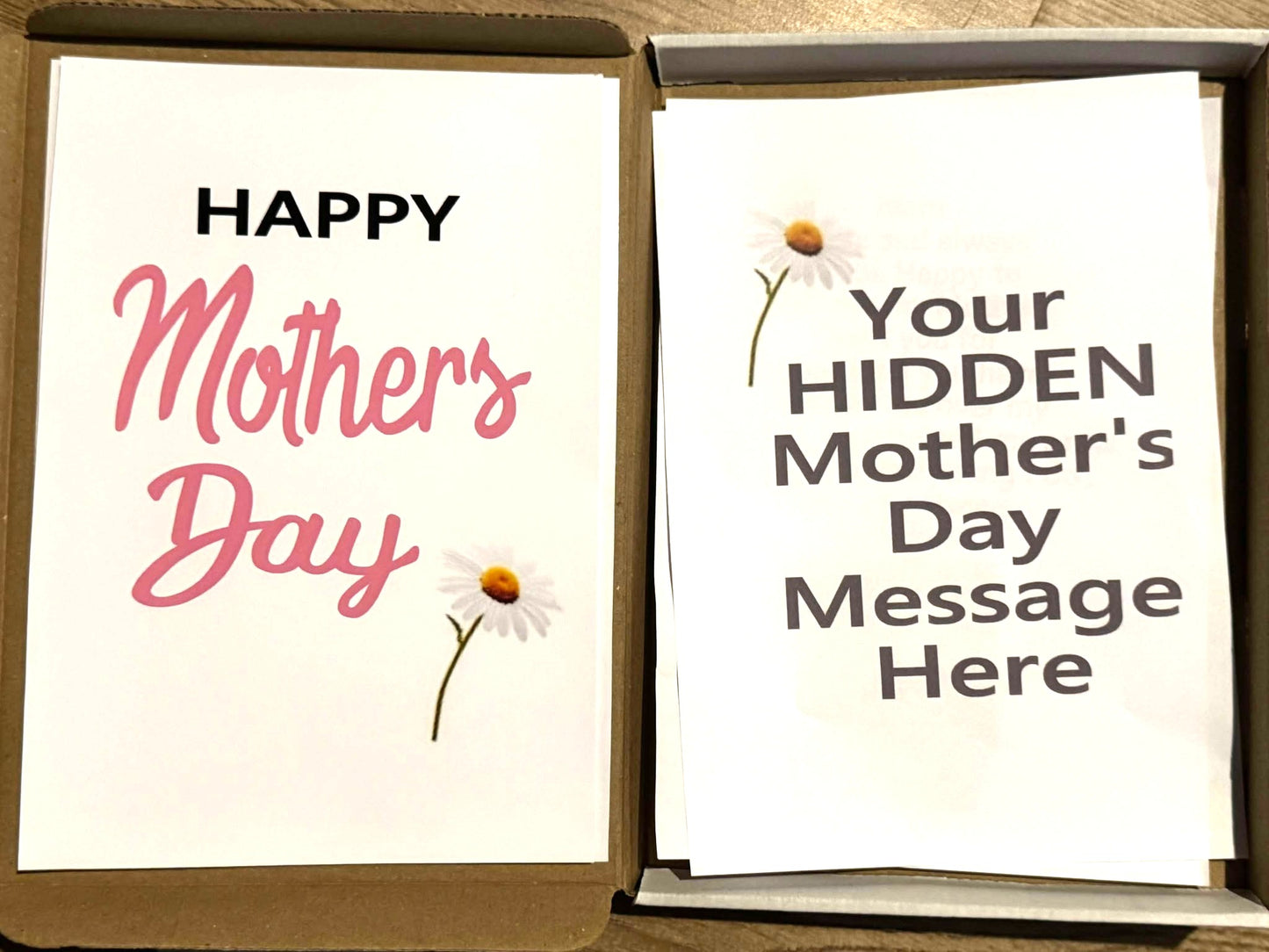 Mother's Day! v2 Chocolate Sweet Selection Box With A Personalised Hidden / Secret Message & Image