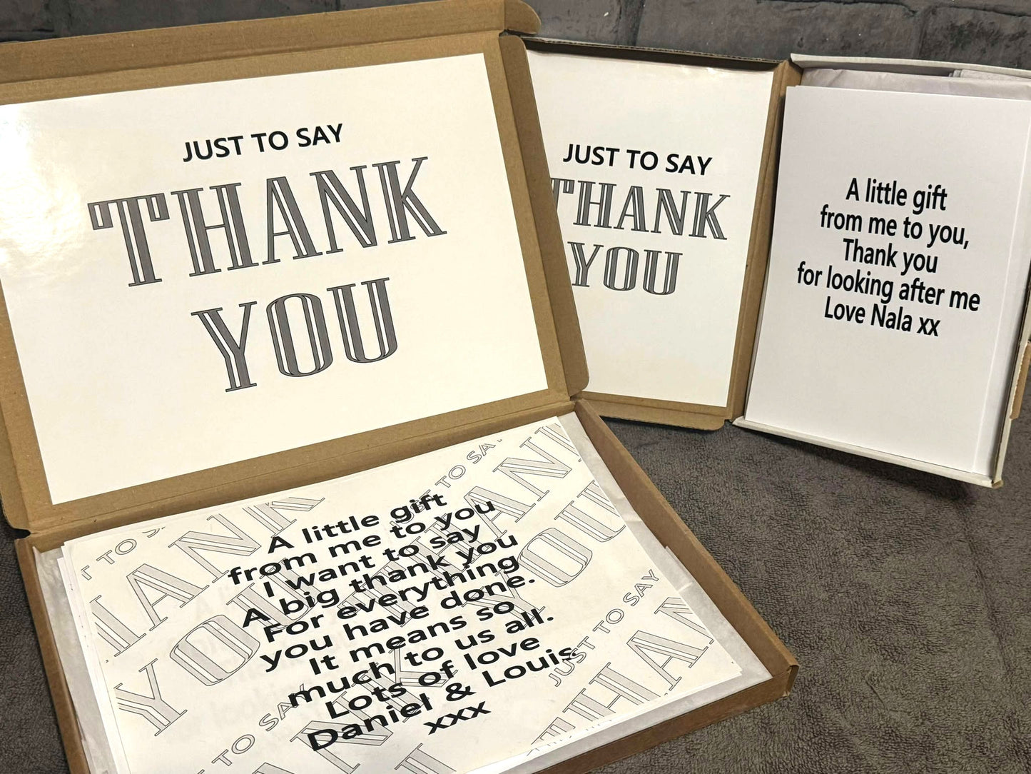 Thank You! Chocolate Sweet Selection Box With A Personalised Hidden / Secret Message & Image