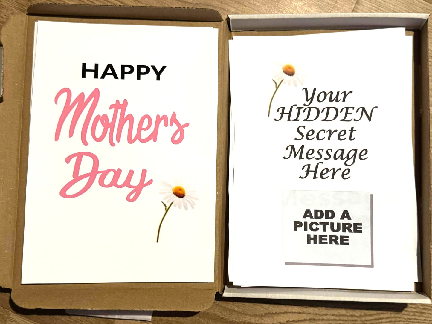 Mother's Day! v2 Chocolate Sweet Selection Box With A Personalised Hidden / Secret Message & Image