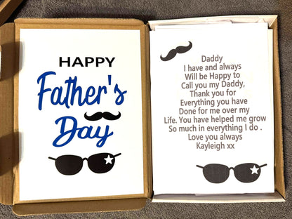 Father's Day! Chocolate Sweet Selection Box With A Personalised Hidden / Secret Message & Image