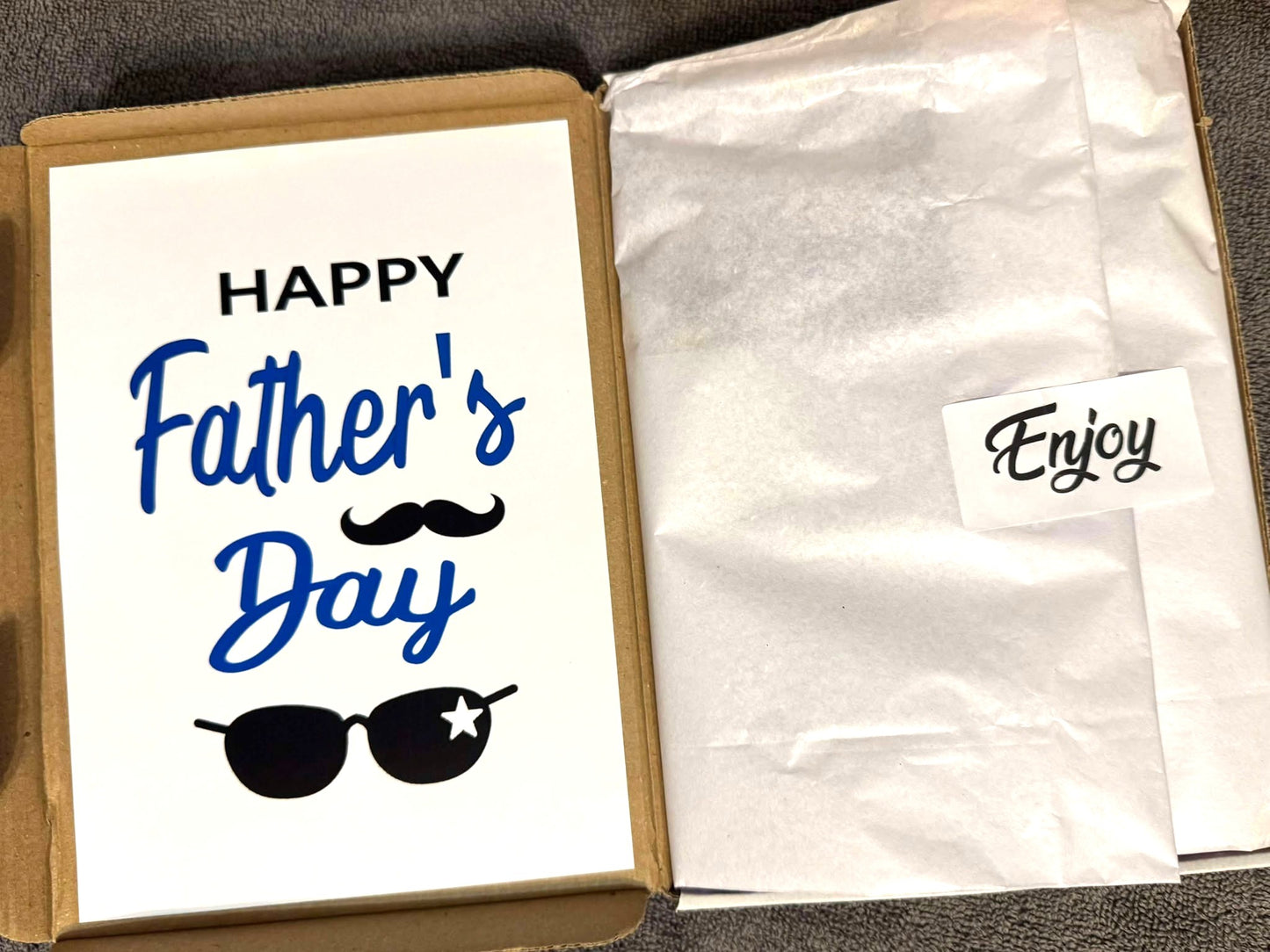 Father's Day! Chocolate Sweet Selection Box With A Personalised Hidden / Secret Message & Image