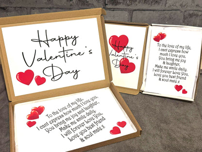 Valentine's Day Chocolate Sweet Selection Box With A Personalised Hidden / Secret Message & Image