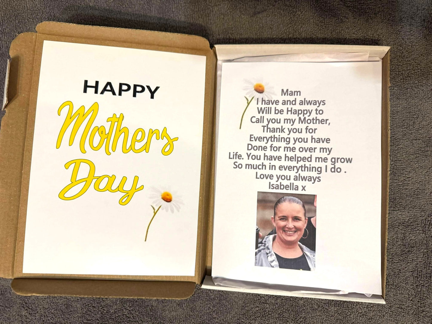 Mother's Day! v1 Chocolate Sweet Selection Box With A Personalised Hidden / Secret Message & Image
