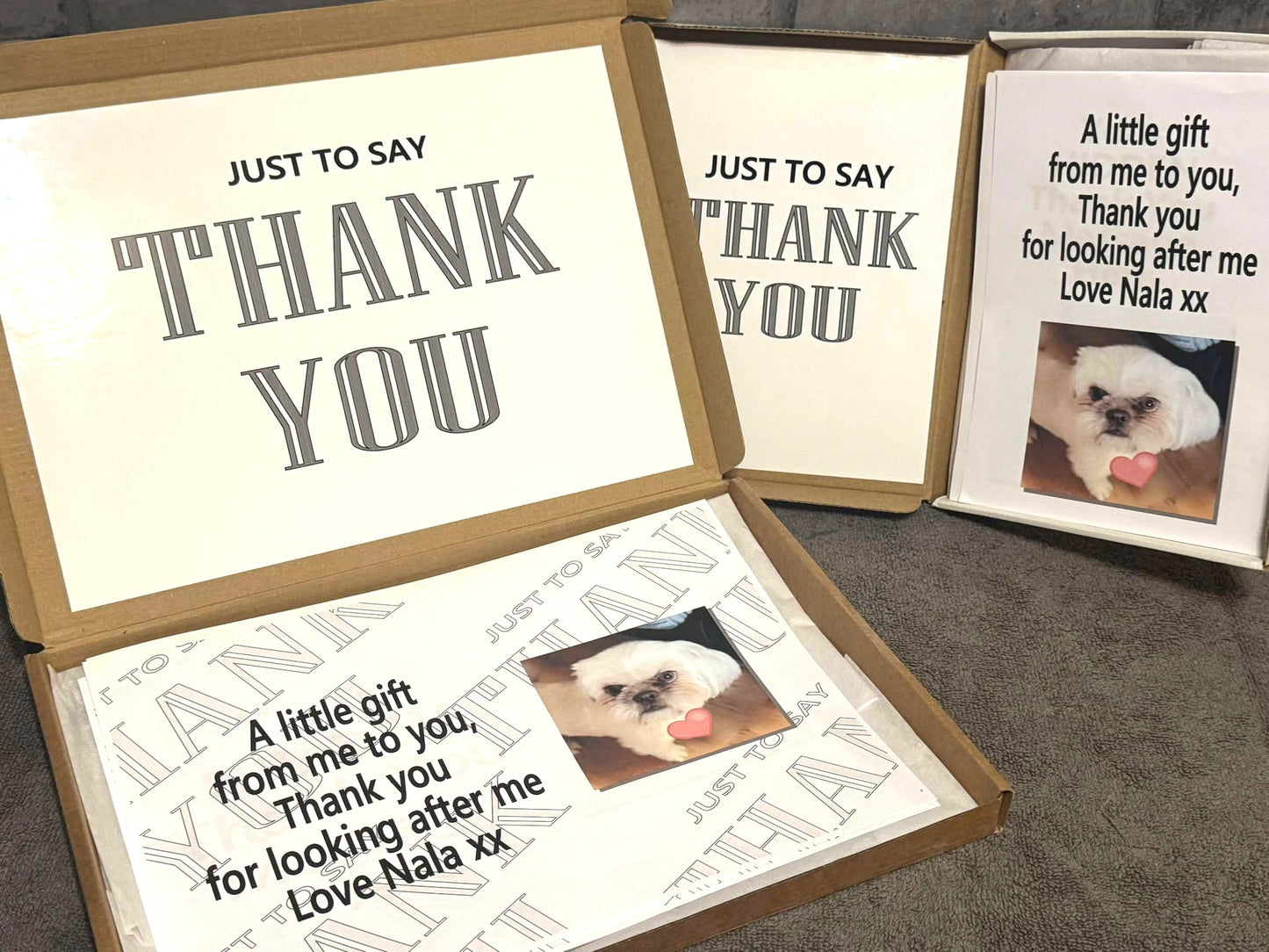 Thank You! Chocolate Sweet Selection Box With A Personalised Hidden / Secret Message & Image