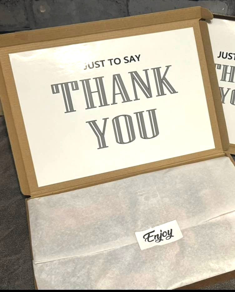 Thank You! Chocolate Sweet Selection Box With A Personalised Hidden / Secret Message & Image