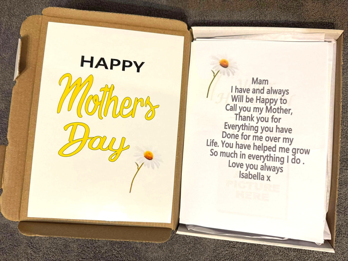 Mother's Day! v1 Chocolate Sweet Selection Box With A Personalised Hidden / Secret Message & Image