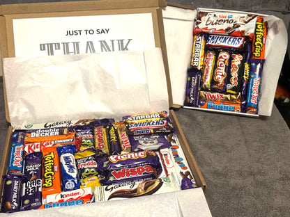 Thank You! Chocolate Sweet Selection Box With A Personalised Hidden / Secret Message & Image