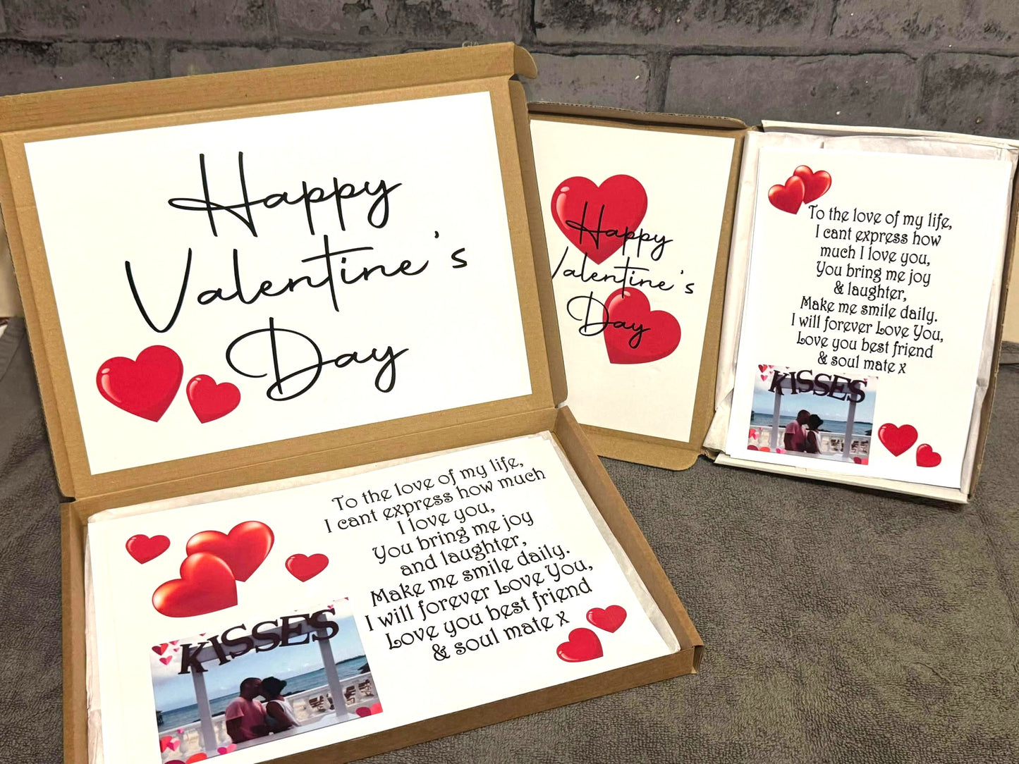 Valentine's Day Chocolate Sweet Selection Box With A Personalised Hidden / Secret Message & Image
