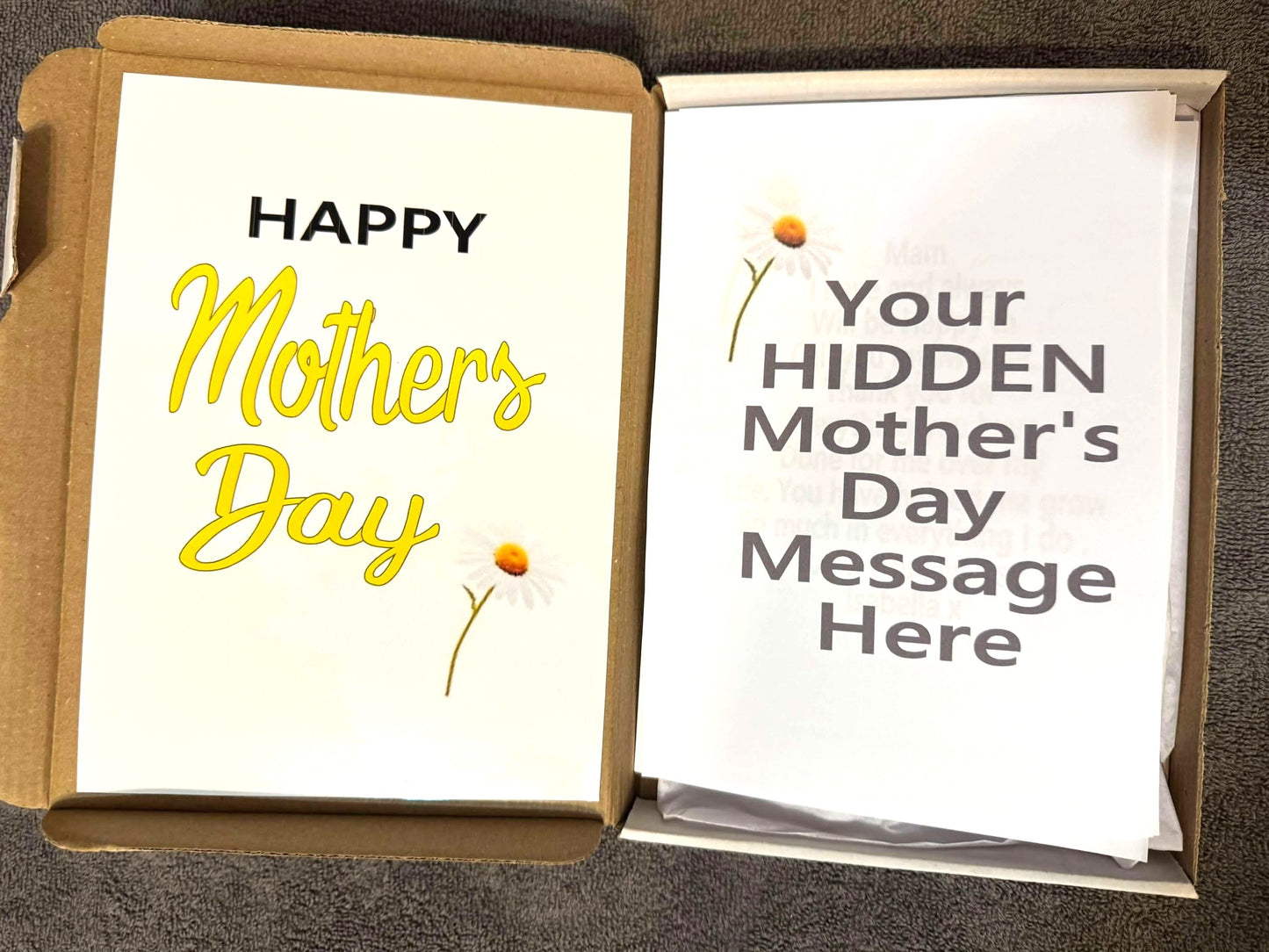Mother's Day! v1 Chocolate Sweet Selection Box With A Personalised Hidden / Secret Message & Image