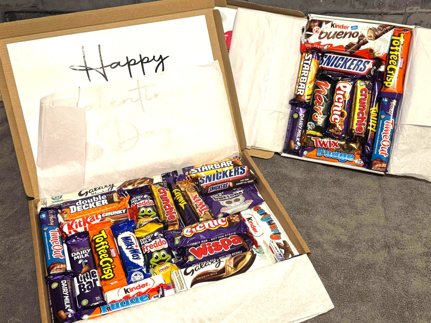 Valentine's Day Chocolate Sweet Selection Box With A Personalised Hidden / Secret Message & Image