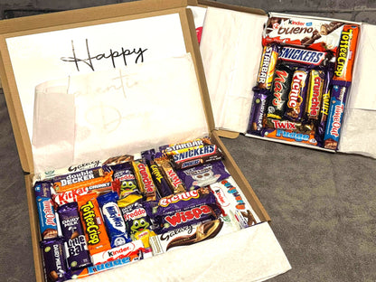 Valentine's Day Chocolate Sweet Selection Box With A Personalised Hidden / Secret Message & Image