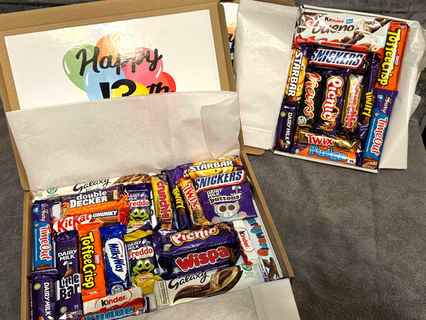 Happy Birthday Chocolate Sweet Selection Box With A Personalised Hidden / Secret Message & Image