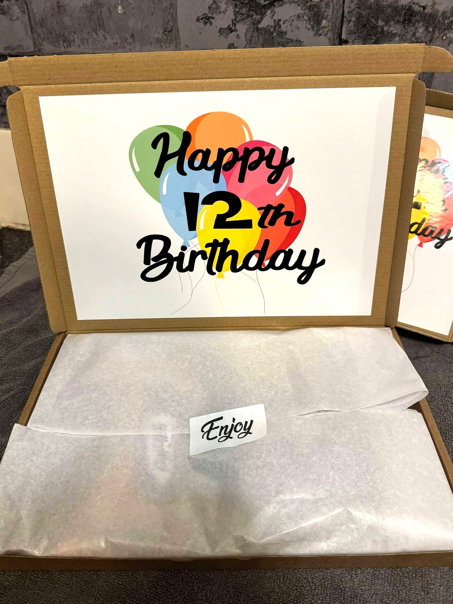 Happy Birthday Chocolate Sweet Selection Box With A Personalised Hidden / Secret Message & Image