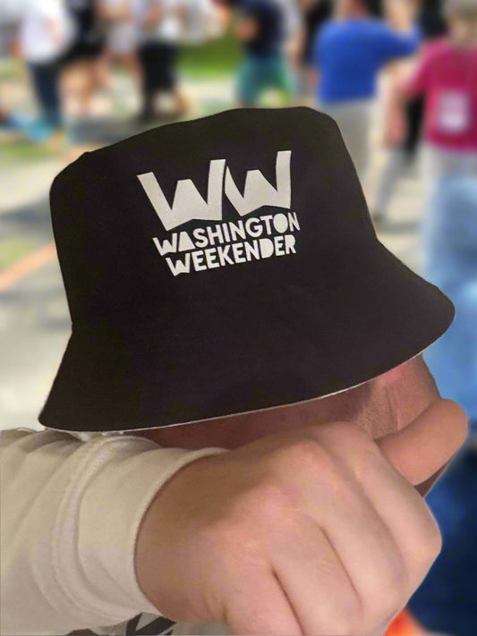 Washington Weekender Official Merchandise Reversable Black Bucket Hat