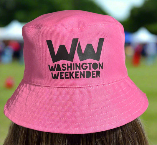 Washington Weekender Official Merchandise Reversable Pink Bucket Hat
