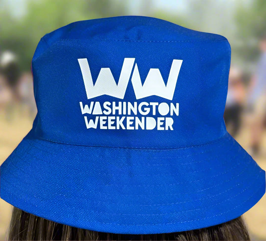 Washington Weekender Official Merchandise Reversable Blue Bucket Hat