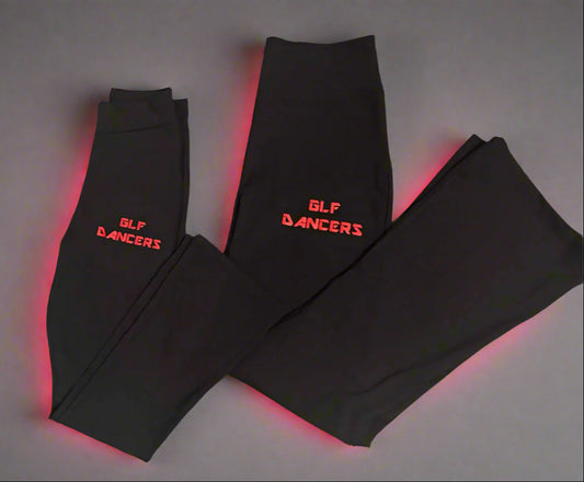 GLF Official Uniform Flared Leggings Black