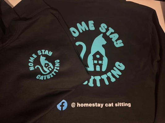 Business Home Stay Catsitting Black T-Shirt
