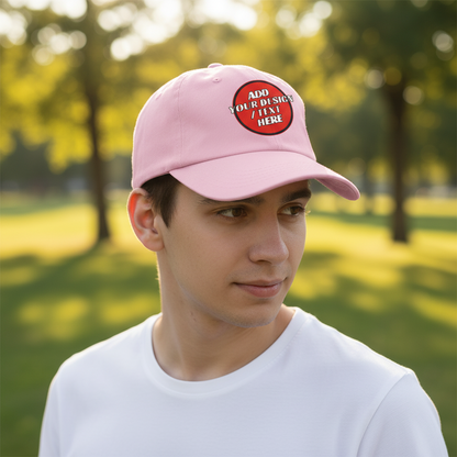🫟 Design Your Own Baby Pink Cap ( One Size )