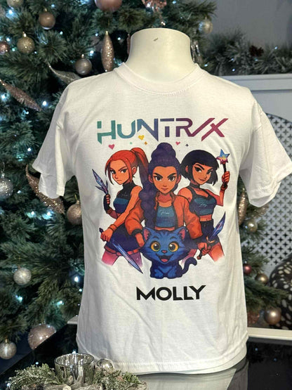 Huntrix KPOP DEMON HUNTERS T-Shirt & Matching Cold Cup ⭐Offer!