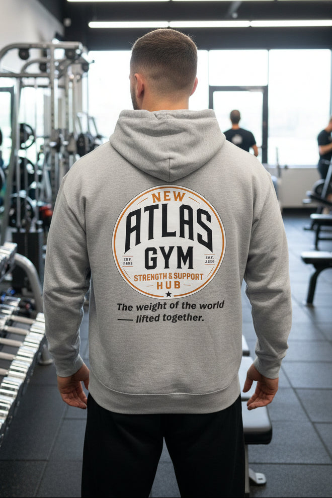 Kid's/Adult Soft Cotton 280GSM Gym Hoodie ( Heather Grey )🏋️‍♂️
