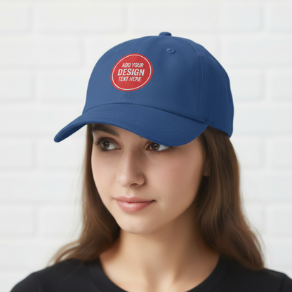 🫟 Design Your Own Royal Blue Cap ( One Size )