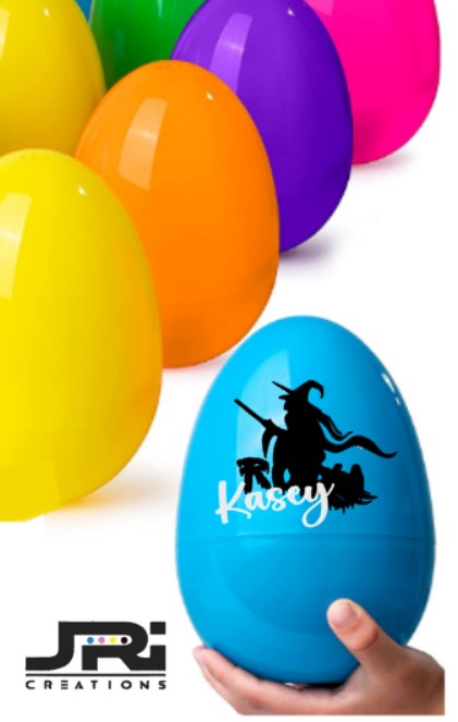 Personalised 7 Inch Halloween Egg Witch