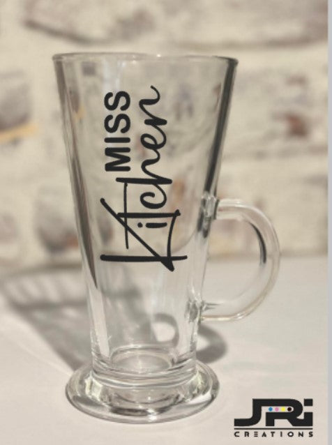 Vinyl Latte Glass Teachers Name