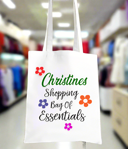 Personalised Tote Printed Shopping Essentials