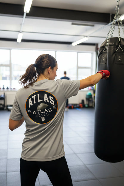 Kid's/Adult Cool Gym Breathable T-Shirt ( Heather Grey )🥊