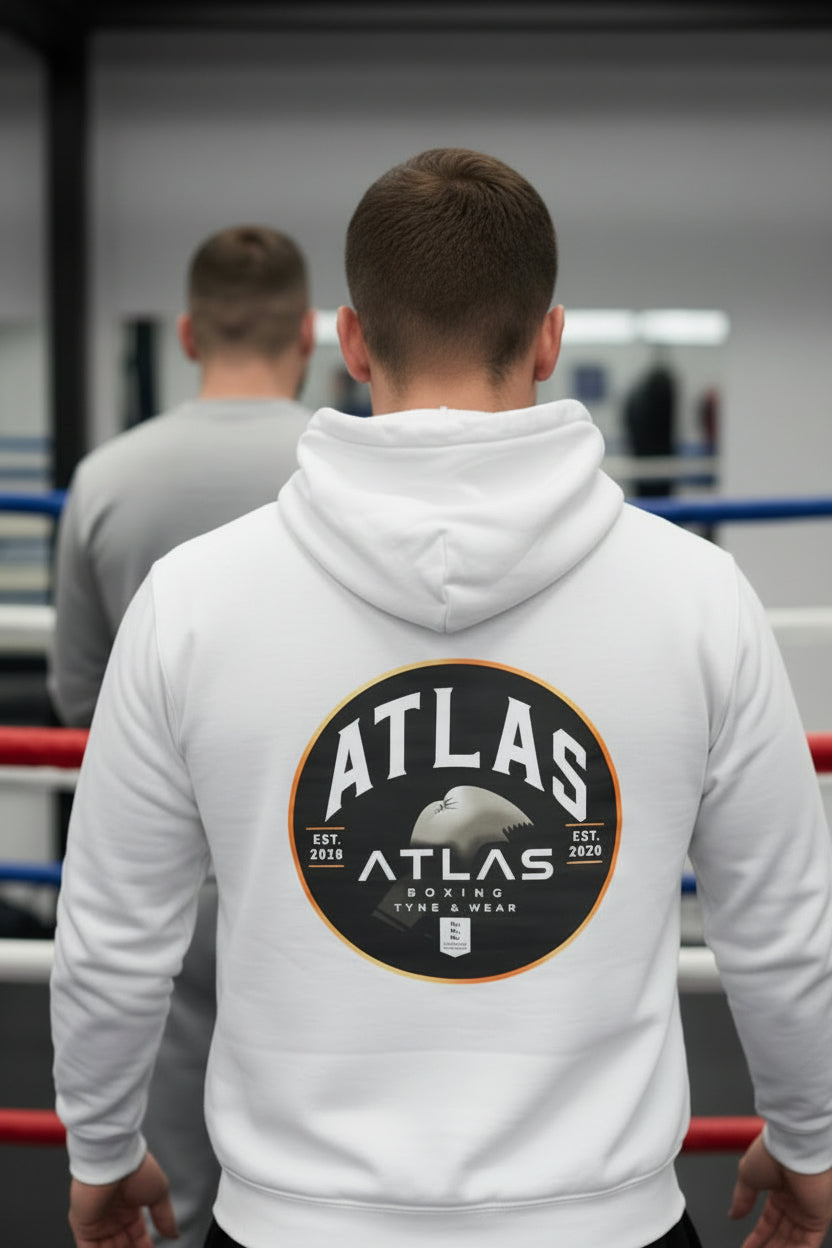 Adult Tracksuit Cotton Hoodie & Joggers 280GSM ( White )🥊