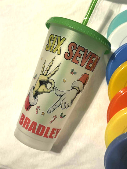 Christmas Cold Cup 🎄SIX SEVEN Santa & Grinch 67
