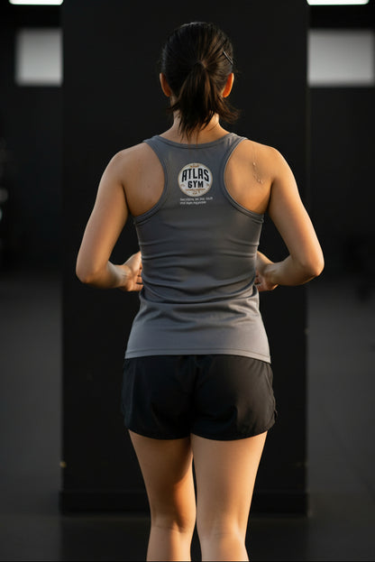 Ladies Cool Gym Tank Top Breathable Vest ( Charcoal )🏋️‍♂️