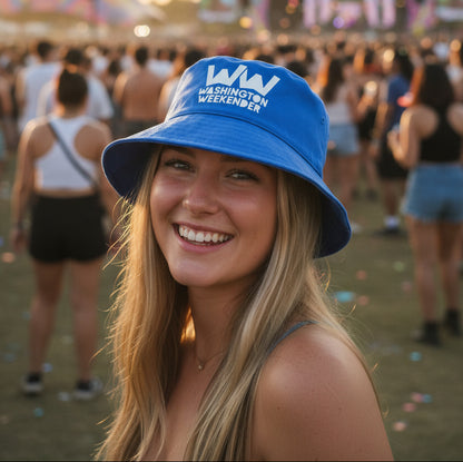 🚨**Washington Weekender Official Event Merchandise**🚨 Reversable Royal Blue Bucket Hat