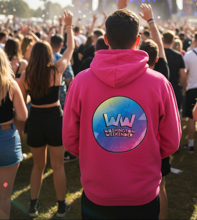 🚨**Washington Weekender Official Event Merchandise**🚨Kids/Adult Hoodie Magenta Pink Hooded Sweatshirt