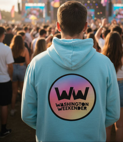 🚨**Washington Weekender Official Event Merchandise**🚨Kids/Adult Hoodie Cyan Blue Hooded Sweatshirt