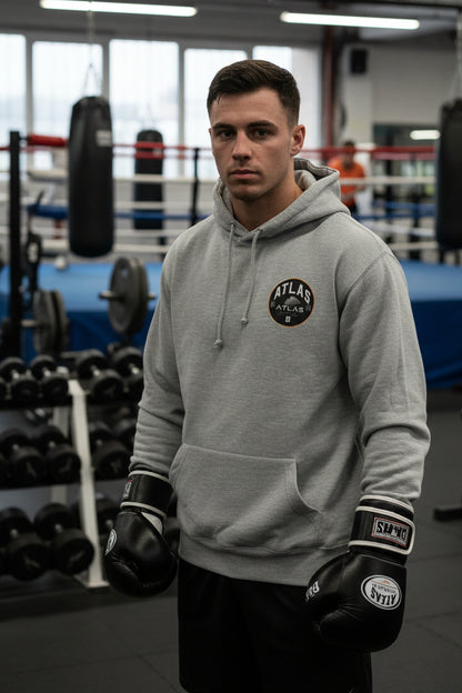 Kid's/Adult Soft Cotton 280GSM Gym Hoodie ( Heather Grey )🥊