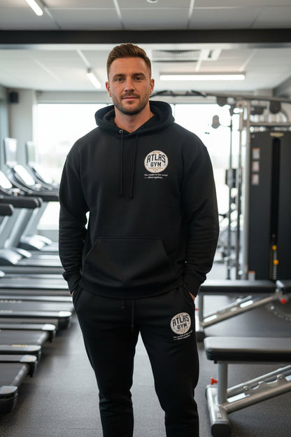 Kid's/Adult Tracksuit Cotton Hoodie & Joggers 280GSM ( Black ) 🏋️‍♀️