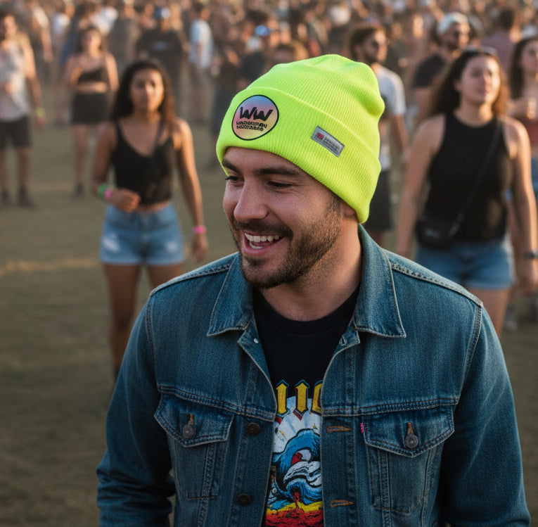 🚨**Washington Weekender Official Event Merchandise**🚨Thinsulate Beanie Wooly Hat Fluorescent Yellow